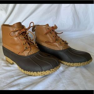 LL Bean 6 inch leather duck boots